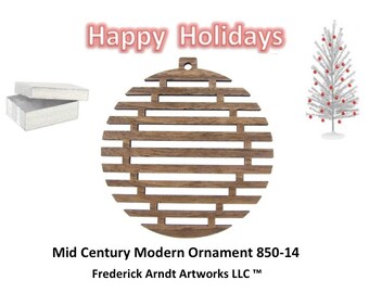 850-14 Mid Century Modern Christmas Ornament