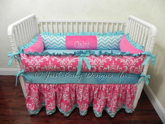 Hot Pink Crib Bedding