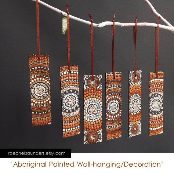 Aboriginal Art / Christmas Decoration / Brown Wall Decoration