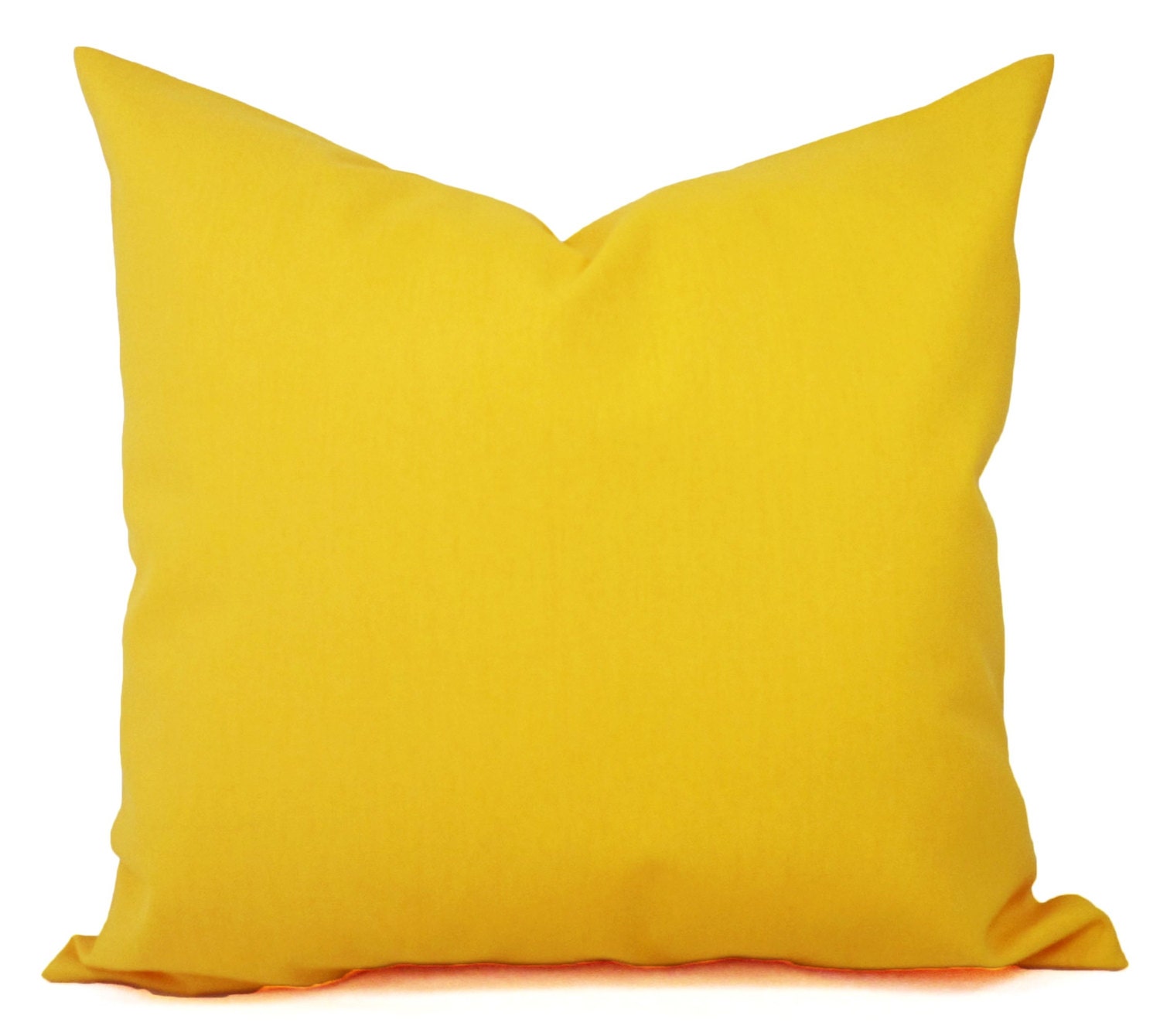 Two Solid Yellow Throw Pillow Covers Yellow Couch Pillow