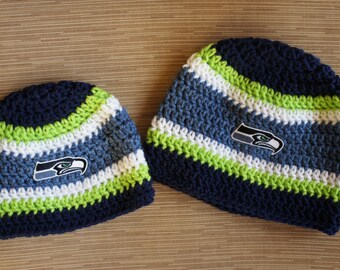 seattle seahawks baby beanie