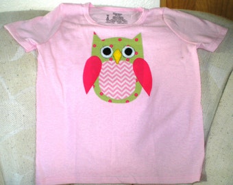 Items similar to Girls Owl T Shirt - Girl Shirt Children Clothing on Etsy