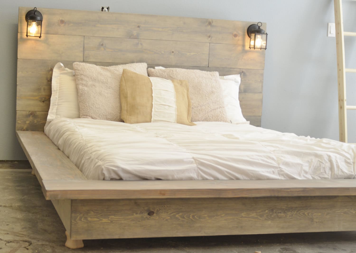 Sale 20% off Floating Wood Platform Bed frame with Lighted ...