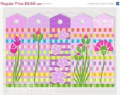 ON SALE 50 % OFF Printable Bookmarks Springtime Colors Long Gift Tags Cheerful Spring Flowers Instant Download Il_170x135