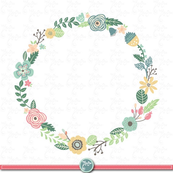 flower wreath clipart - photo #42