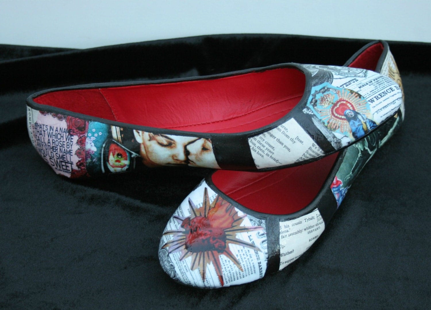 Shakespeare Flats Shakespeare Shoes Romeo and by LeadFootLucy