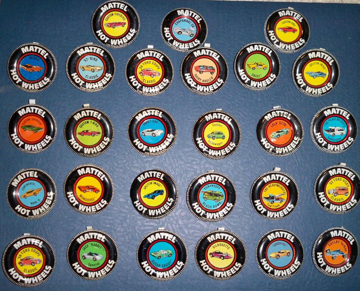 mattel hot wheels buttons