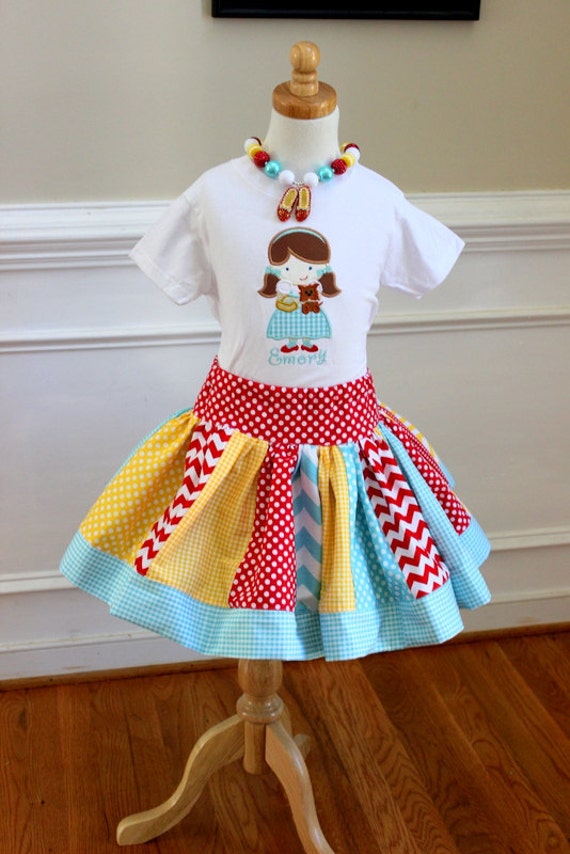 Girls Dorthy outfit Wizard of Oz outfit Girls by LightningBugsLane