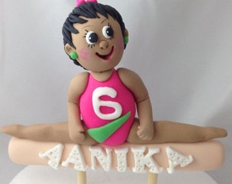 Edible Fondant Gymnastic Cake topper