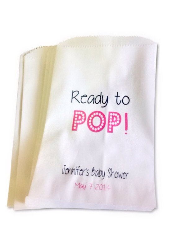 Baby Shower Favor Bags Candy Buffet Bags Popcorn Bags Candy