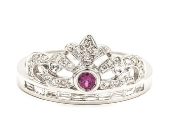 Unique tiara ring related items | Etsy