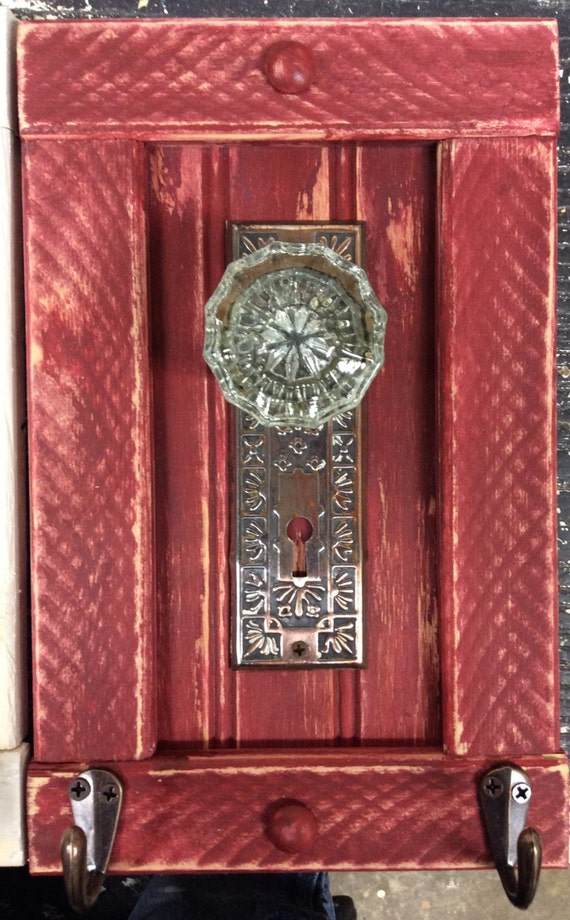 Antique door knob coat rack towel or even by countrycraftsbydebbi