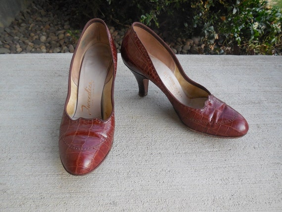 alligator skin pumps