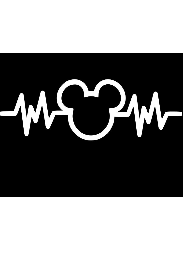 Download Mickey heartbeat decal