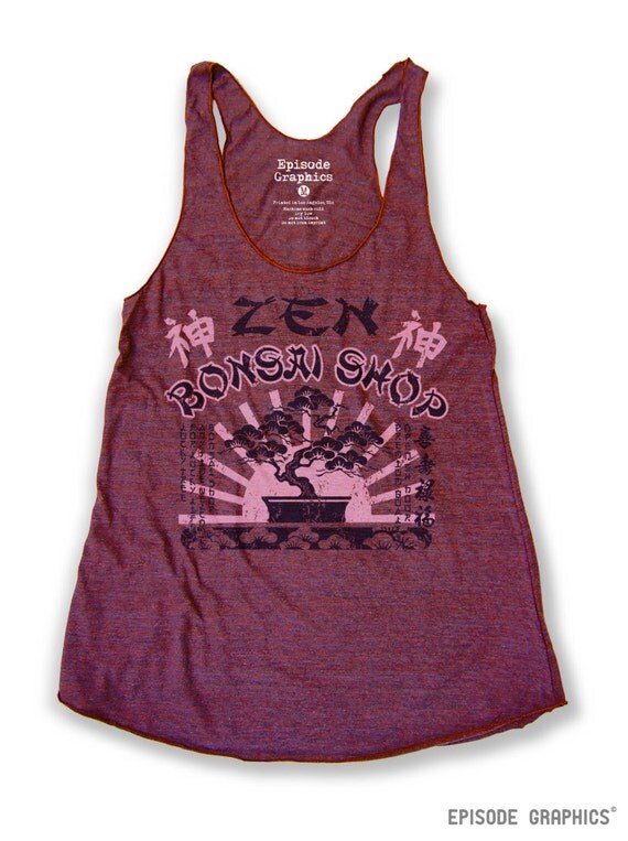 Japanese bonsai Print American Apparel by EpisodeGraphics on Etsy