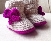 Crochet Slouchy Baby Boot