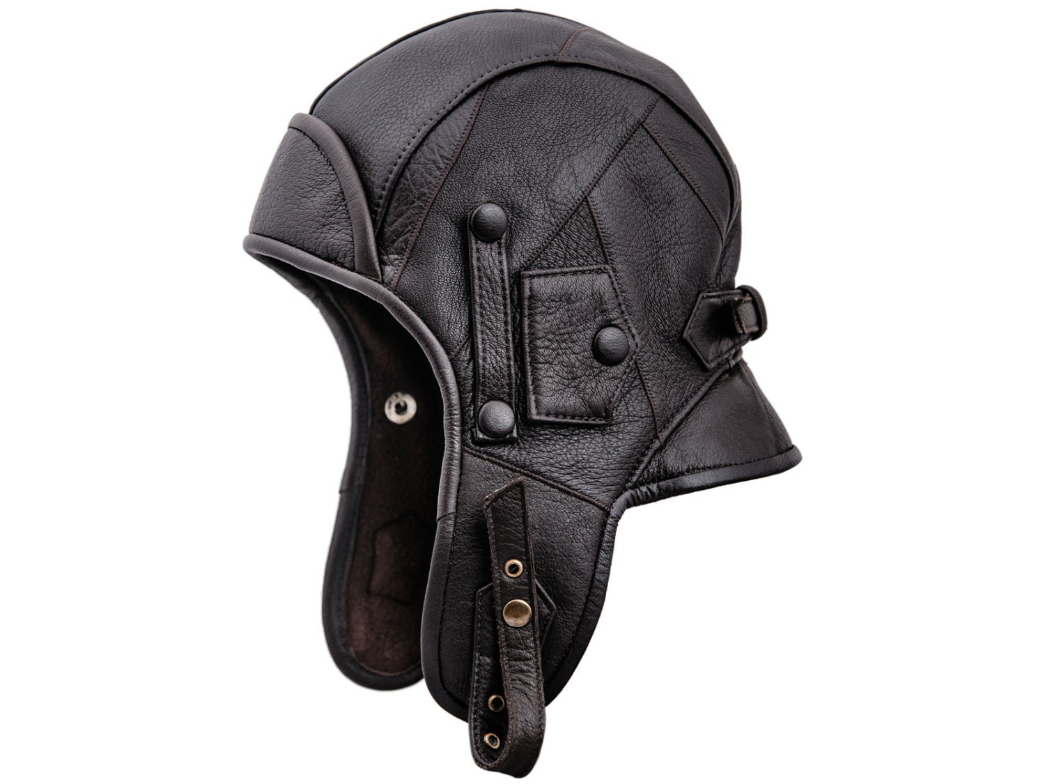 Leather aviator cap pattern