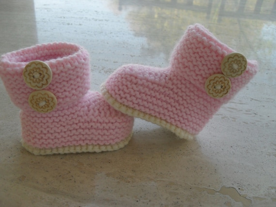 Instant Download Knitting Pattern Baby Girl Booties/Boots