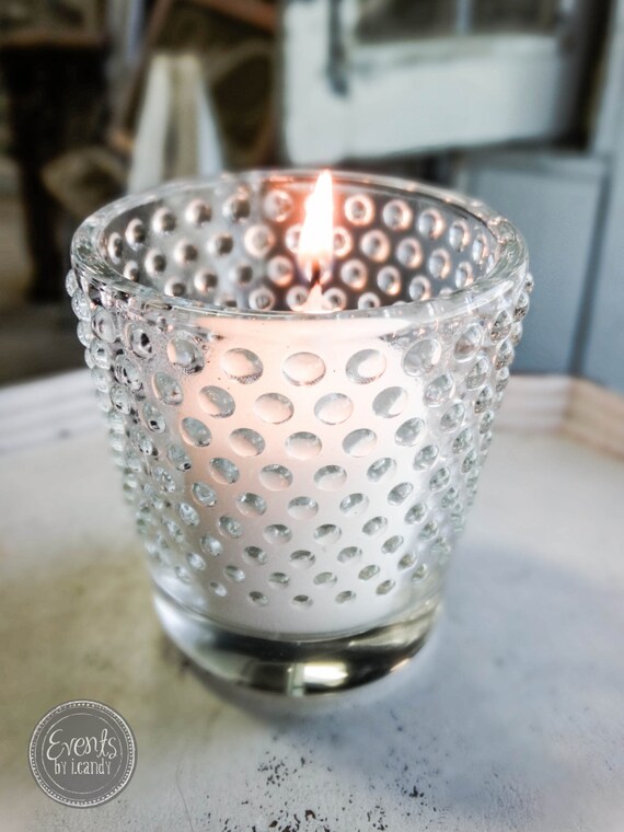 Heirloom Glass Hobnail Candle/Votive Holder
