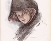 Lot of 11 Antique 1900's Original Prints Harrison Fisher Victorian Ladies