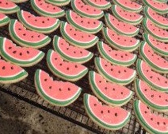 Watermelon sugar cookies... birthday sugar cookies... summer sugar cookies