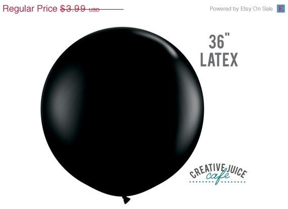 ON SALE 36" BLACK giant latex balloon - Perfect for weddings, birthdays, photography props Il_570xn