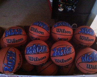 Personalized basketballs