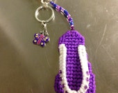 flip flop keychain needlepoint plastic canvas