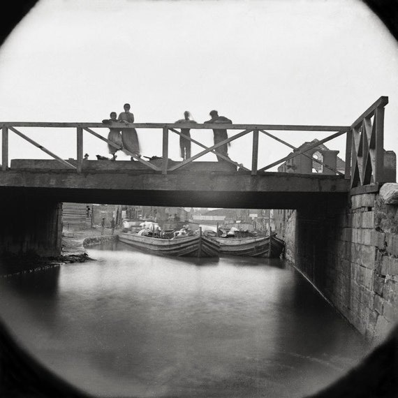 Richmond Virginia April-June 1865 .Canal Bridge at by Chromatone