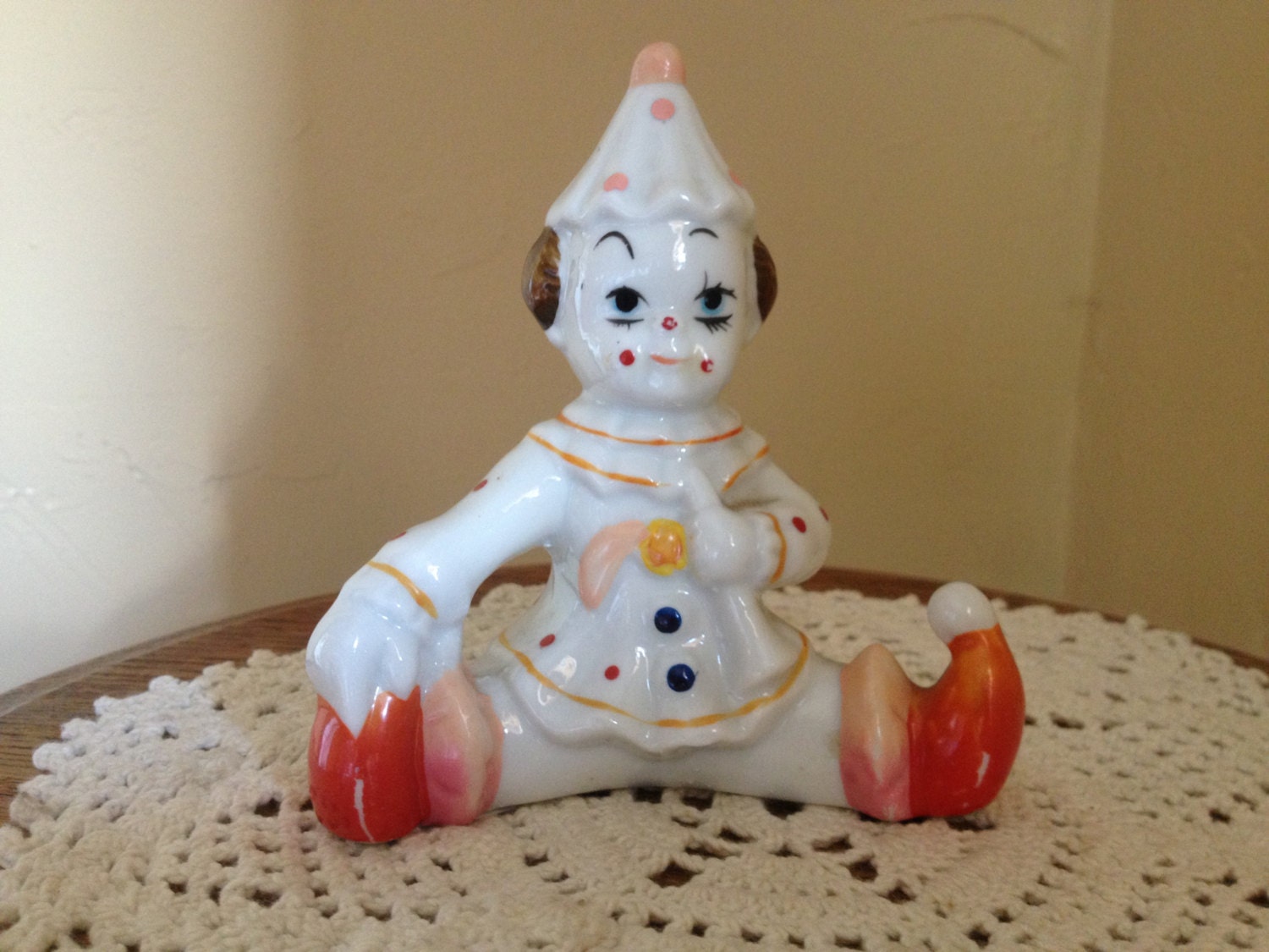 vintage porcelain clown