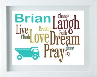 Inspirational Word Art Boy Nursery Art Inspirational Wall Art Boy Bedroom Art Live Laugh Love Art Boy Nursery Decor Pray Sign Christian Art