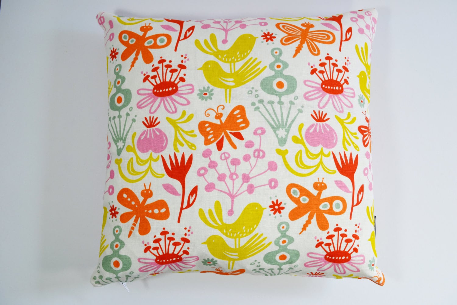 Scandinavian Swedish fabric cushion cover Klippan Birds