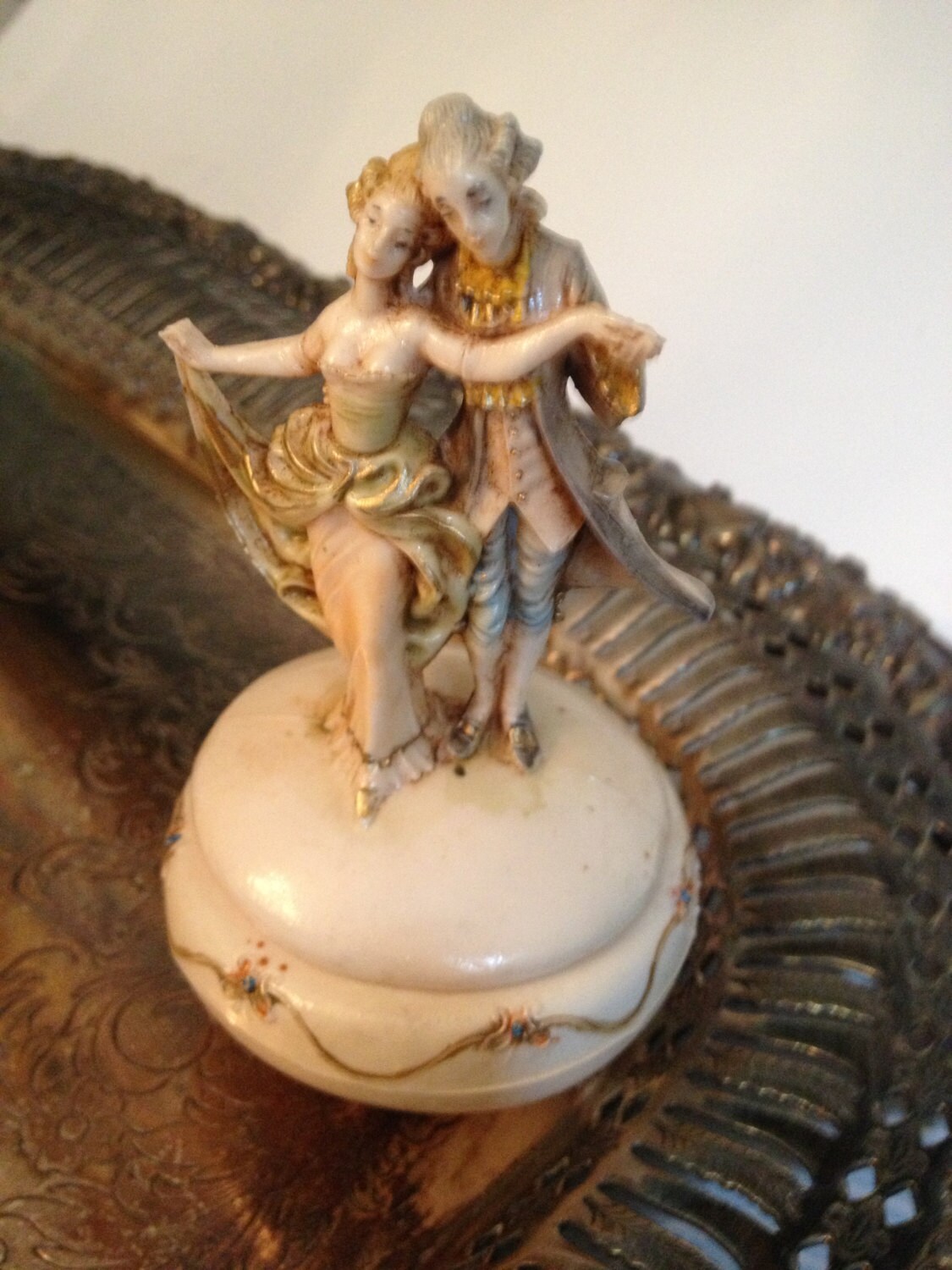 depose italy fontanini figurine trinket box vintage romantic depose italy fontanini figurine trinket box vintage romantic