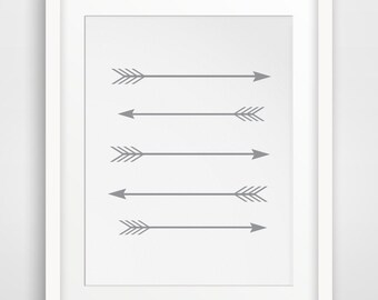 Arrow Wall Art grey arrow wall art | etsy Arrow Wall Art grey arrow wall art | etsy