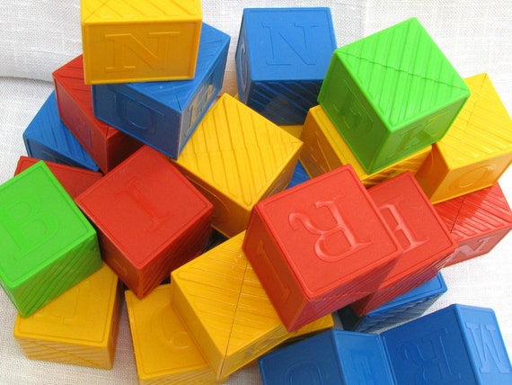 tupperware alphabet blocks