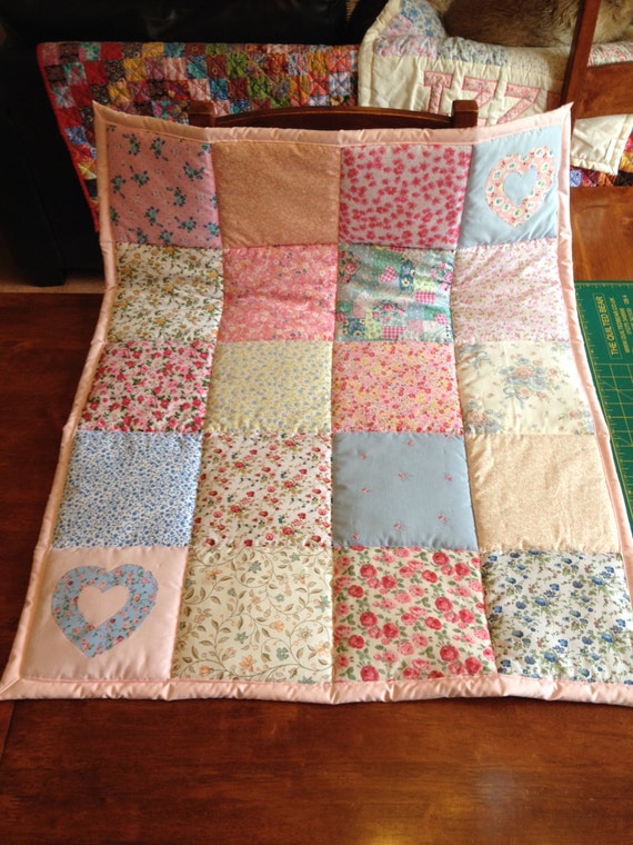 Baby Nursery Patchwork Ditsy Floral Fabric by CraftHillArtisans