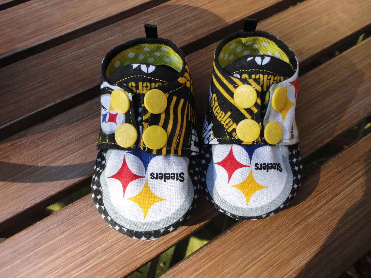 Pittsburg Steelers High Top Style Booties by doodlesbabylicious