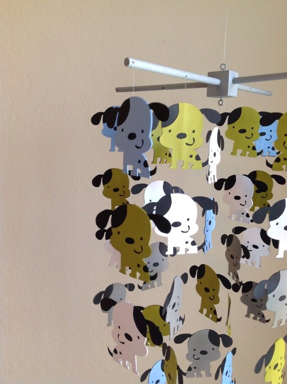 Items similar to Animals Crib Mobile Puppy Crib Mobile Dogs Room
