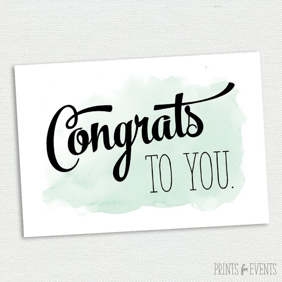 printable congratulations card graduation card mint and