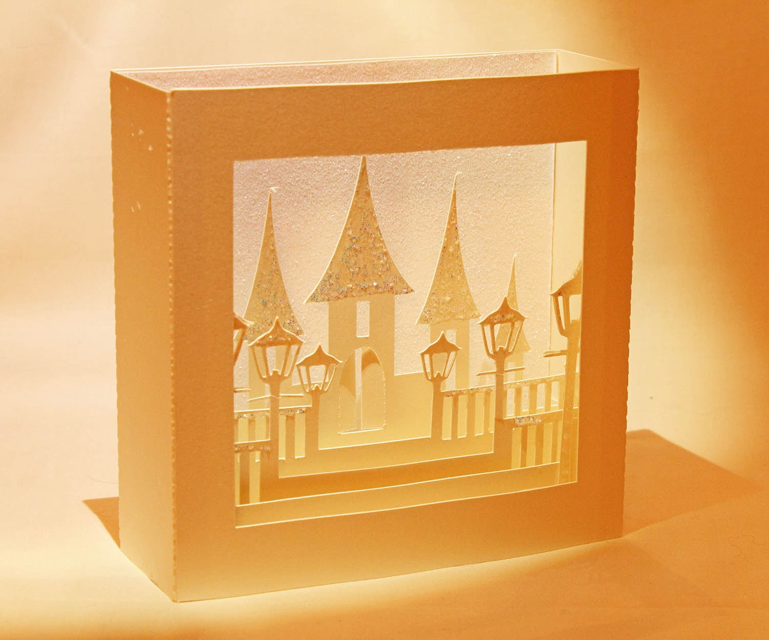 Download SVG 3D Fairy tale castle Christmas card