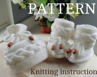  Baby Hat Pattern Baby Booties Baby Boy Baby Girl Pattern  PDF file