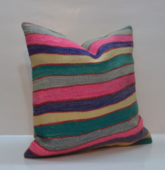 3 DAYS DELIVERY Handwoven embroidered pillow by PillowsHistoric