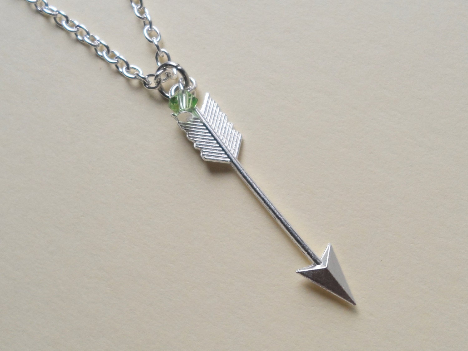 Arrow Necklace Birthstone Necklace Couples Gift Best Friend