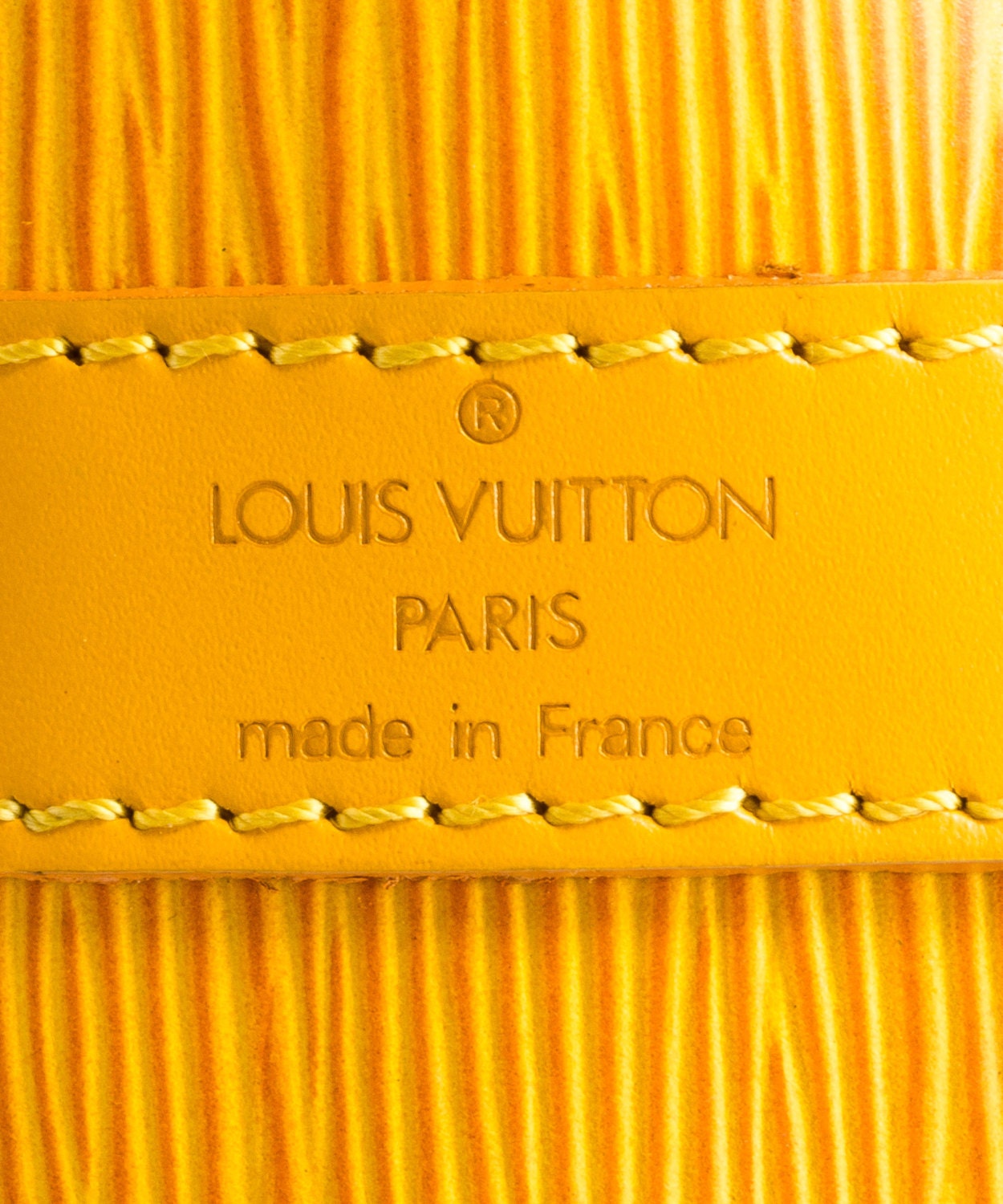 Louis Vuitton 1990s Yellow Petit Noe Epi Leather Handbag
