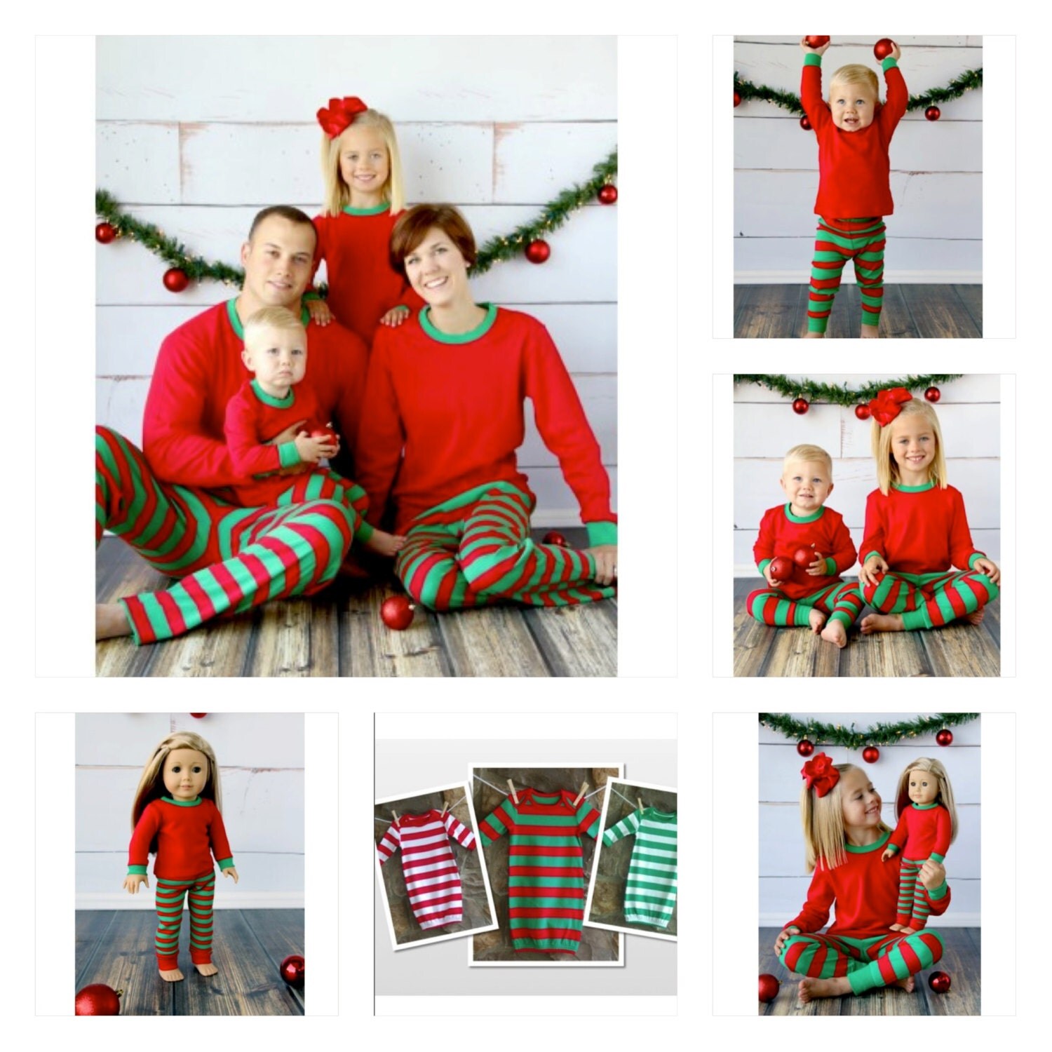 Personalized Christmas Pajamas Family by PitterPattersons ...