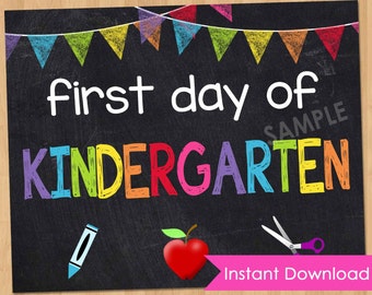 First Day of Kindergarten Sign Watch Out Kindergarten Here I