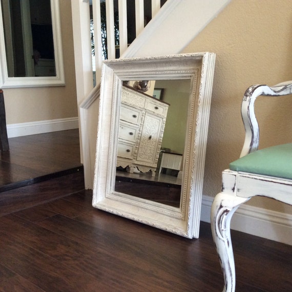 ORNATE WHITE MIRROR For Sale Rustic Mirror Wall Mirror With