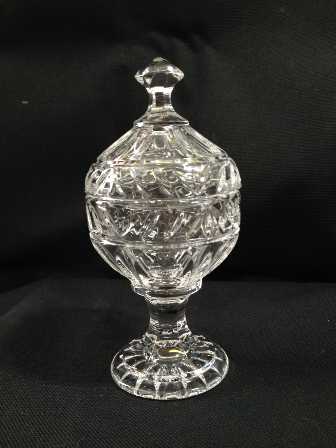 Small Crystal Compote with Lid Haute Juice