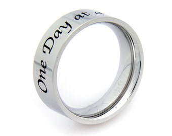 One Day At A Time Inspirational Ring