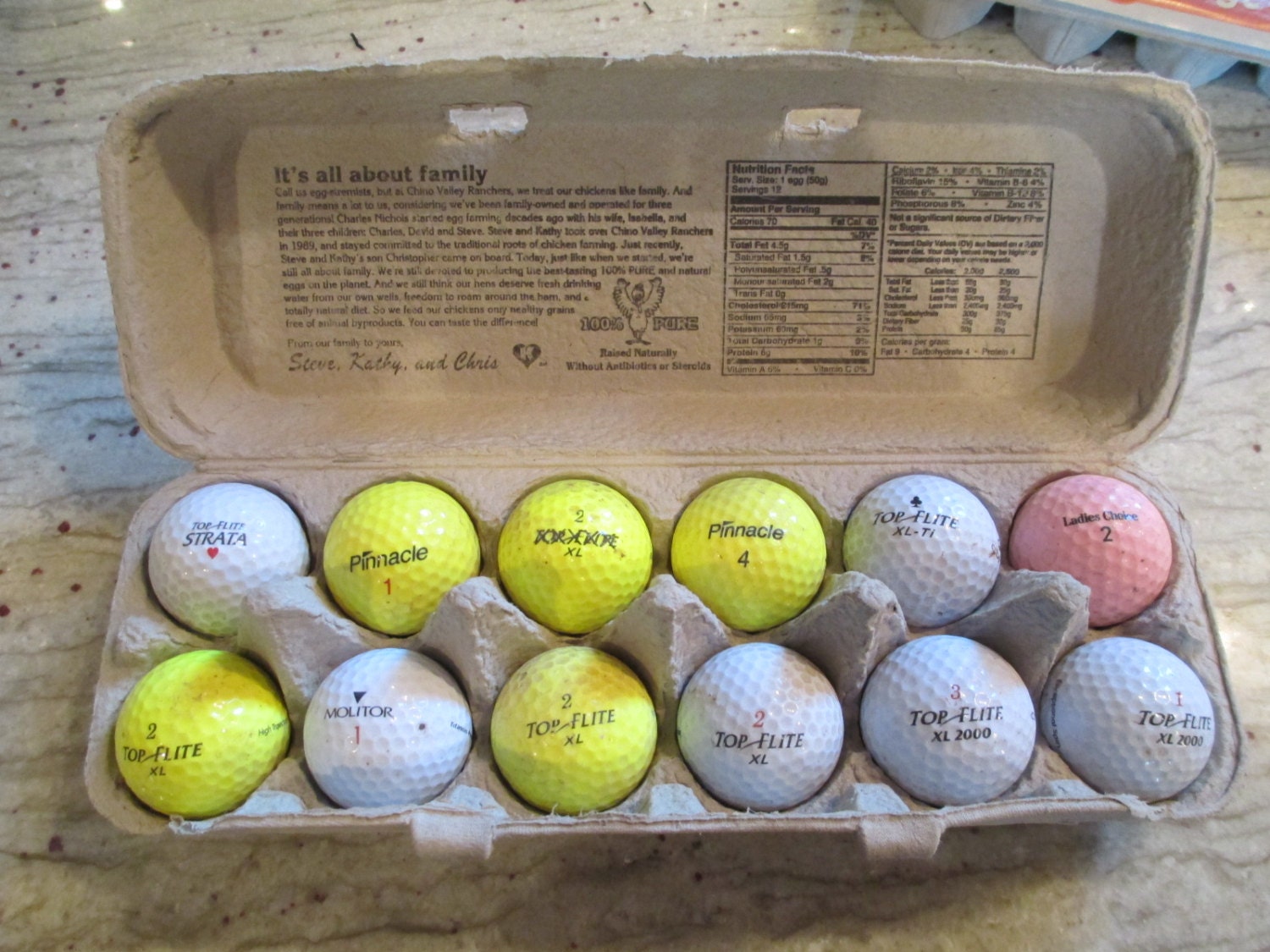 12 Golf Balls for Foot Massage or Golfing by HerbalBotanicals